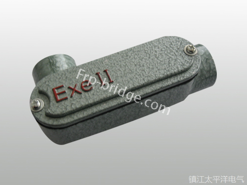 防爆(bào)左彎通穿(chuān)線盒